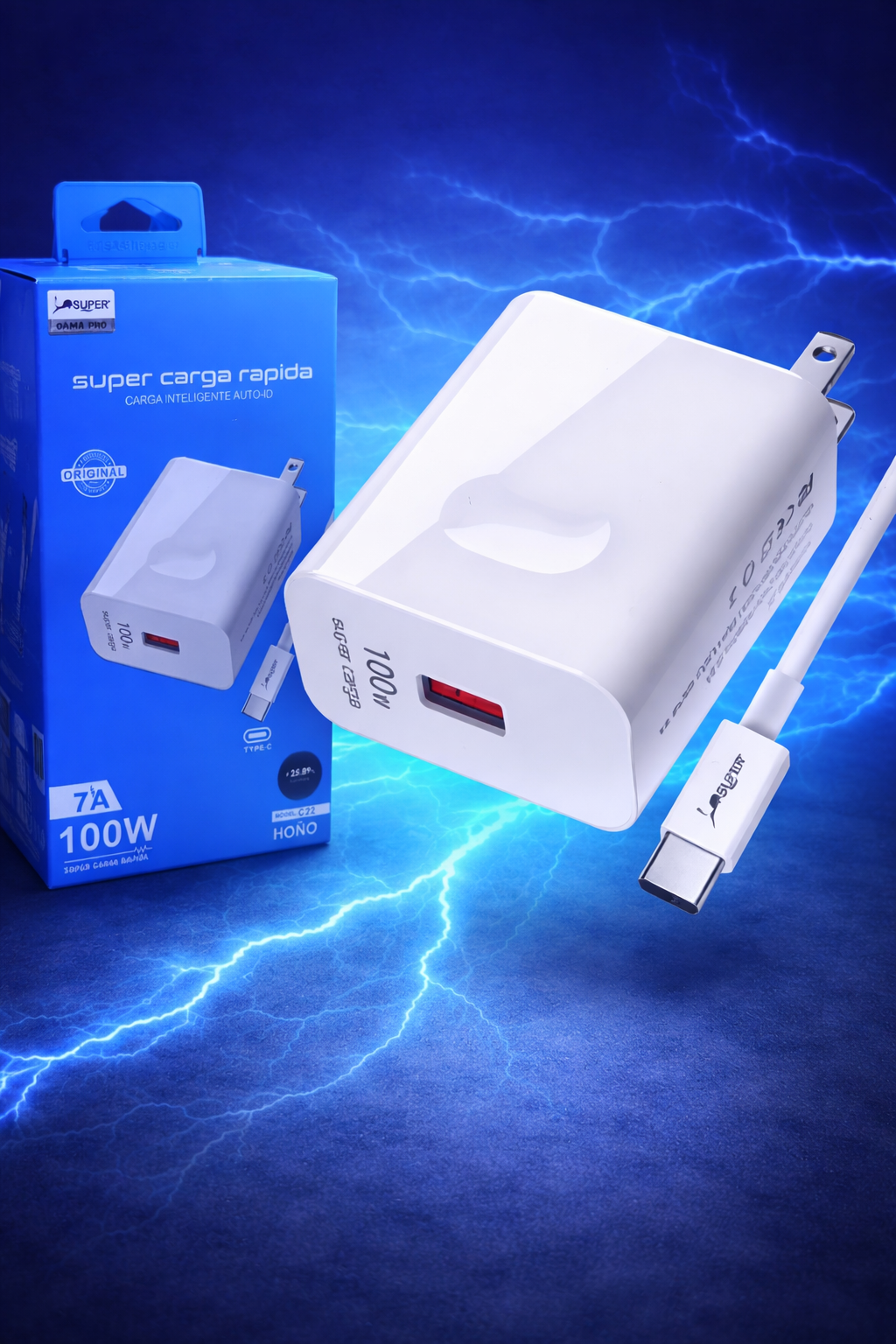 Cargador carga rápida USB-C⚡potencia máxima para tu celular