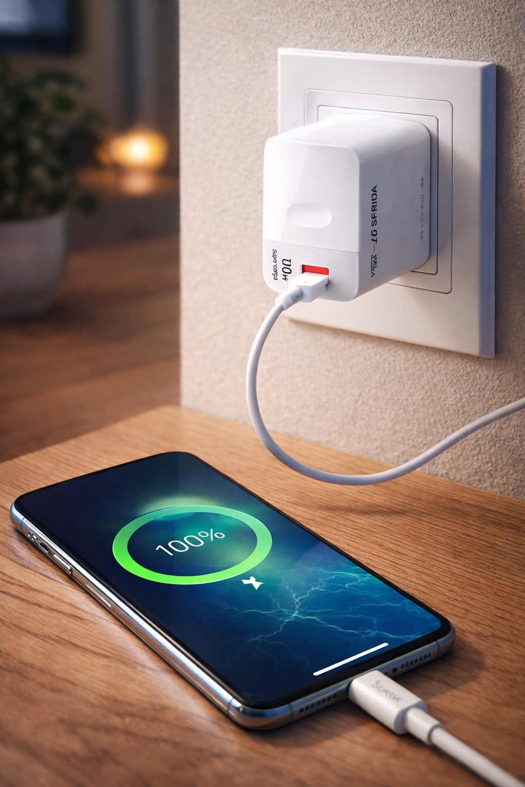 Cargador carga rápida USB-C⚡potencia máxima para tu celular