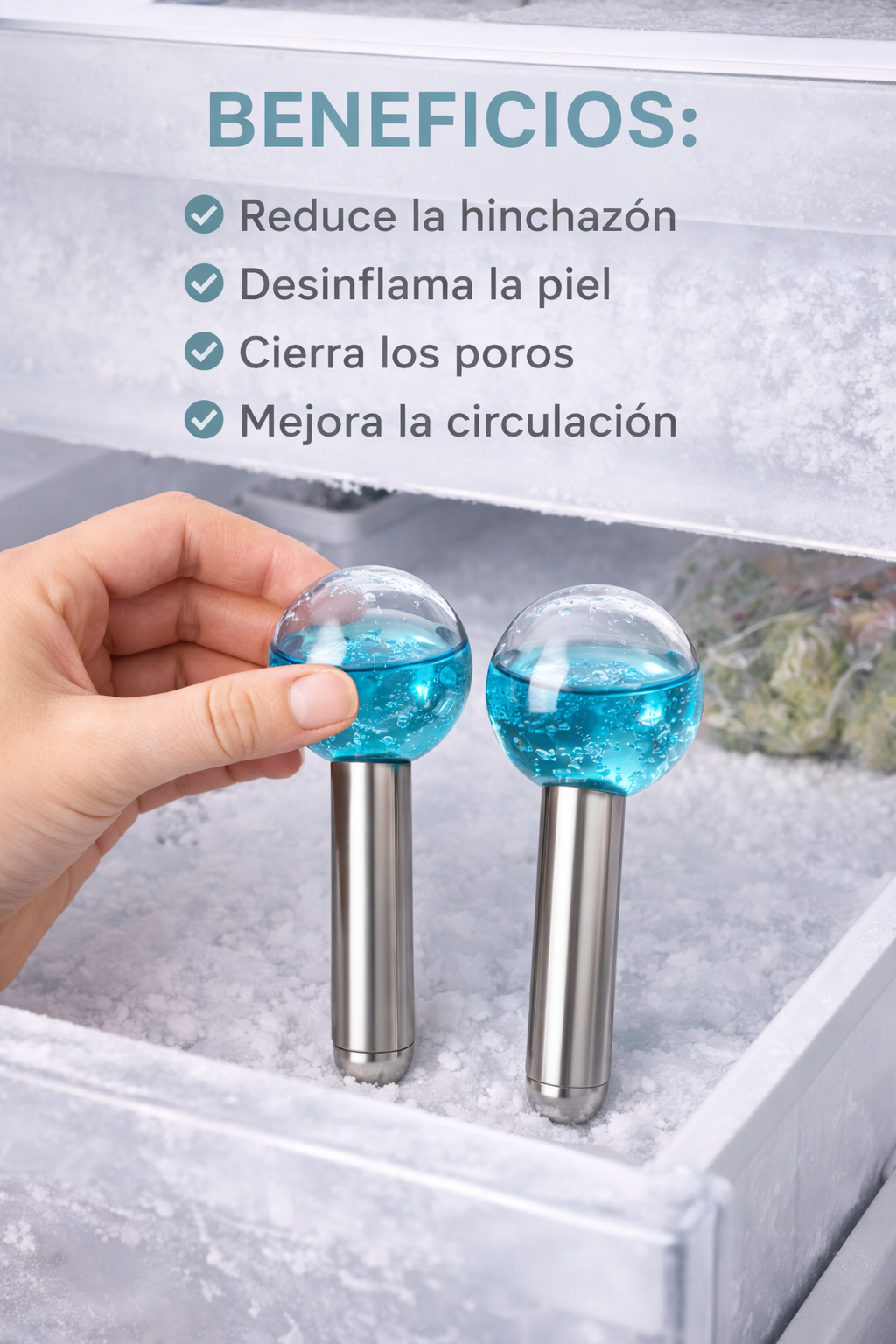 Rejuvenecedor y desinflamante facial - Bolas de refrigeración